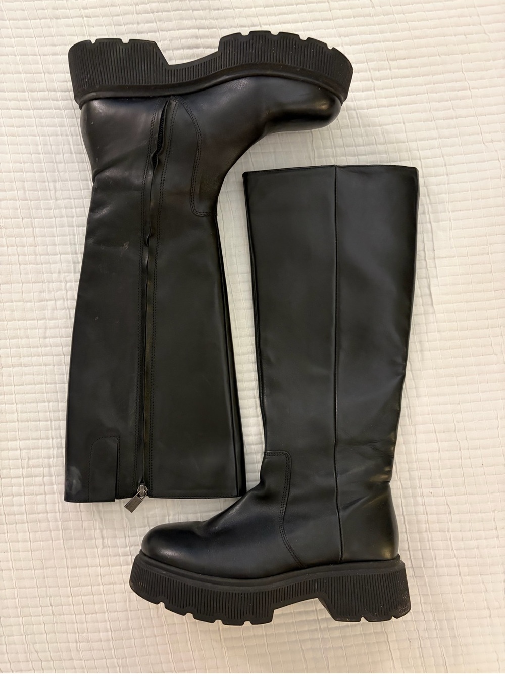 Calvin Klein Black Marge Riding Boots